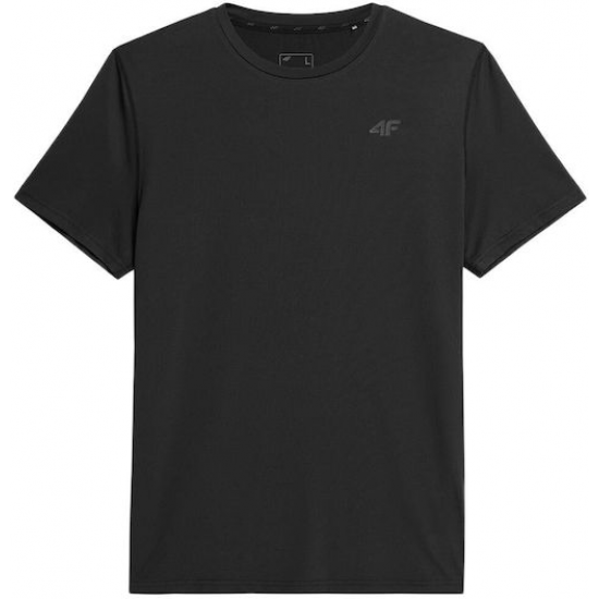 4F Ανδρικό T-shirt Μαύρο Μονόχρωμο 4FSS23TFTSM259 20S 4F Ανδρικό T-shirt Μαύρο Μονόχρωμο 4FSS23TFTSM259 20S