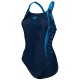 Arena Pro Back Graphic Αθλητικό Ολόσωμο Μαγιό Navy Μπλε 005532-780