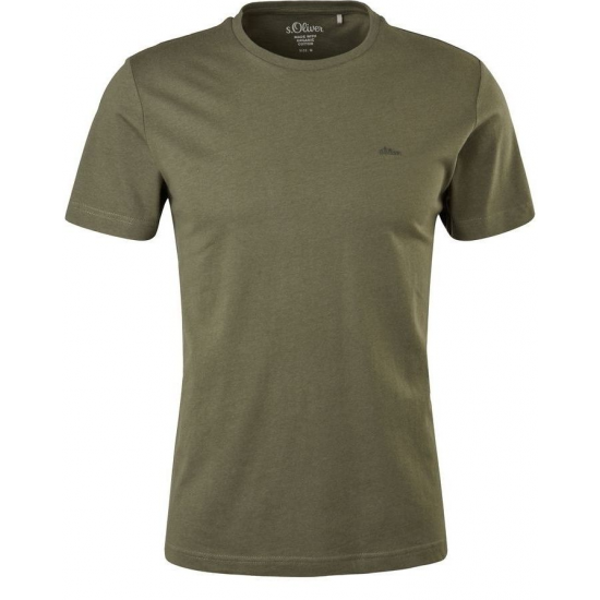 S.Oliver Ανδρικό T-shirt Λαδί 2057430-7940 S.Oliver Ανδρικό T-shirt Λαδί 2057430-7940