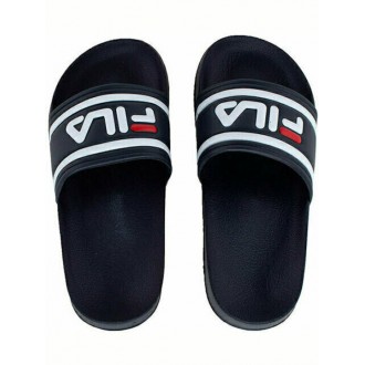 Fila Παιδικές Σαγιονάρες Slides Navy Μπλε Morro Bay 1010934-29Y Fila Παιδικές Σαγιονάρες Slides Navy Μπλε Morro Bay 1010934-29Y
