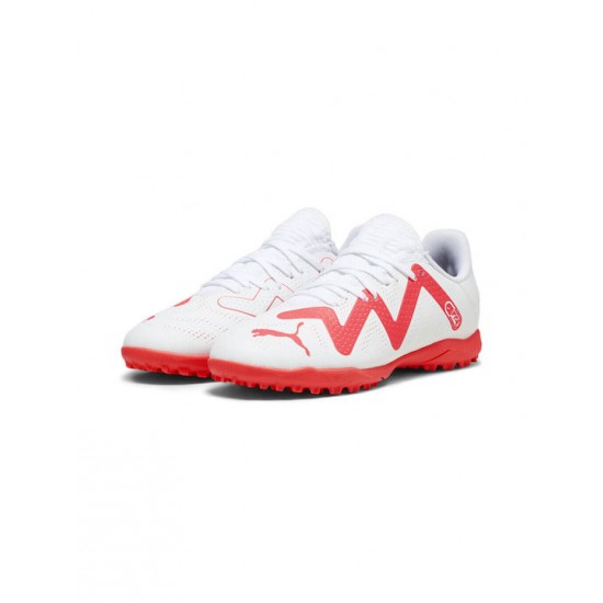 Puma Παιδικά Ποδοσφαιρικά Παπούτσια με Σχάρα Λευκά 107391-01 Puma Παιδικά Ποδοσφαιρικά Παπούτσια με Σχάρα Λευκά 107391-01