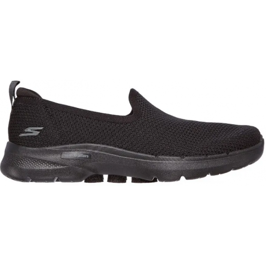 Skechers Walk 6 Clear Virtue Γυναικεία Slip-On Μαύρα 124505-BBK