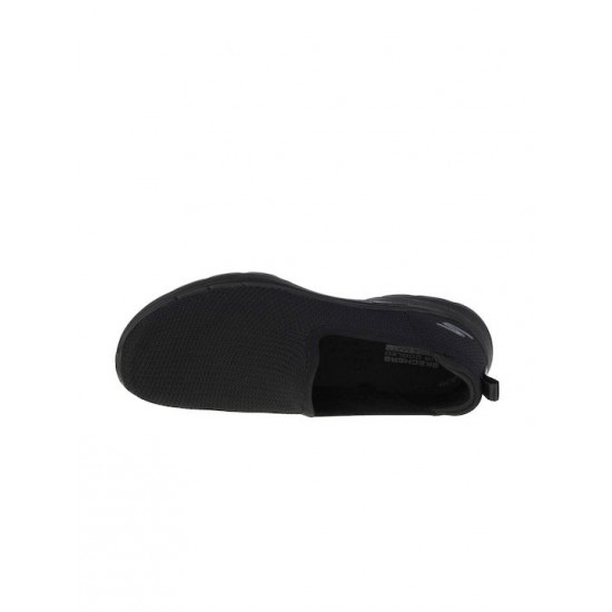 Skechers Walk 6 Clear Virtue Γυναικεία Slip-On Μαύρα 124505-BBK
