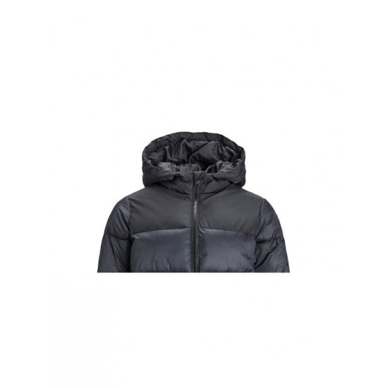 Jack & Jones Παιδικό Καπιτονέ Μπουφάν Κοντό με Κουκούλα Μαύρο και Μπλε 12236884 Jack & Jones Παιδικό Καπιτονέ Μπουφάν Κοντό με Κουκούλα Μαύρο και Μπλε 12236884