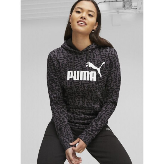 Puma Γυναικείο Φούτερ με Κουκούλα Μαύρο 675963-01