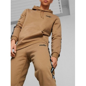 Puma ESS+ Tape Ανδρικό Φούτερ με Κουκούλα Καφέ 849040-85
