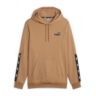 Puma ESS+ Tape Ανδρικό Φούτερ με Κουκούλα Καφέ 849040-85 Puma ESS+ Tape Ανδρικό Φούτερ με Κουκούλα Καφέ 849040-85