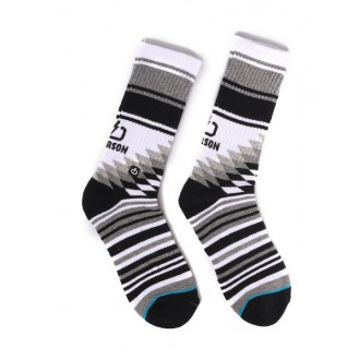 Emerson Unisex Κάλτσες με Σχέδια Πολύχρωμες 202.EU08.22 white-black-grey Emerson Unisex Κάλτσες με Σχέδια Πολύχρωμες 202.EU08.22 white-black-grey
