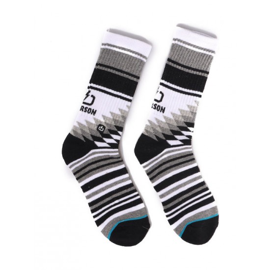 Emerson Unisex Κάλτσες με Σχέδια Πολύχρωμες 202.EU08.22 white-black-grey Emerson Unisex Κάλτσες με Σχέδια Πολύχρωμες 202.EU08.22 white-black-grey