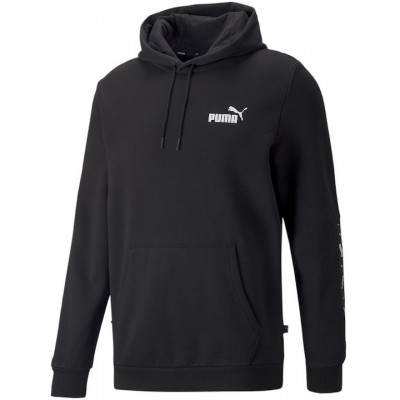 Puma Essentials Tape Ανδρικό Φούτερ με Κουκούλα και Τσέπες Μαύρο 849040-01