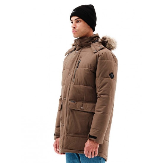 Emerson Ανδρικό Χειμωνιάτικο Μπουφάν Puffer Καφέ 232.EM10.68-camel Emerson Ανδρικό Χειμωνιάτικο Μπουφάν Puffer Καφέ 232.EM10.68-camel