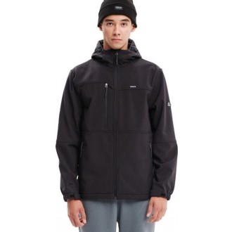 Emerson Ανδρικό Χειμωνιάτικο Μπουφάν Softshell Αδιάβροχο και Αντιανεμικό Μαύρο 232.EM11.03-black