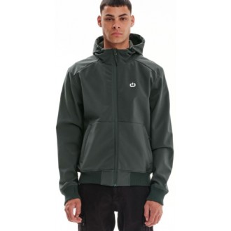 Emerson ΑΝΔΡΙΚΟ ΜΠΟΥΦΑΝ BONDED BOMBER ΜΕ ΚΟΥΚΟΥΛΑ 232.EM11.78-dark green