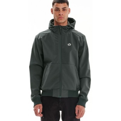 Emerson ΑΝΔΡΙΚΟ ΜΠΟΥΦΑΝ BONDED BOMBER ΜΕ ΚΟΥΚΟΥΛΑ 232.EM11.78-dark green