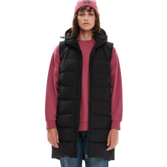 Emerson ΓΥΝΑΙΚΕΙΟ ΜΑΚΡΥ ΑΜΑΝΙΚΟ ΜΠΟΥΦΑΝ PUFFER 232.EW10.93-black Emerson ΓΥΝΑΙΚΕΙΟ ΜΑΚΡΥ ΑΜΑΝΙΚΟ ΜΠΟΥΦΑΝ PUFFER 232.EW10.93-black