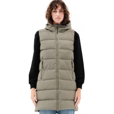 Emerson ΓΥΝΑΙΚΕΙΟ ΜΑΚΡΥ ΑΜΑΝΙΚΟ ΜΠΟΥΦΑΝ PUFFER 232.EW10.93-olive Emerson ΓΥΝΑΙΚΕΙΟ ΜΑΚΡΥ ΑΜΑΝΙΚΟ ΜΠΟΥΦΑΝ PUFFER 232.EW10.93-olive