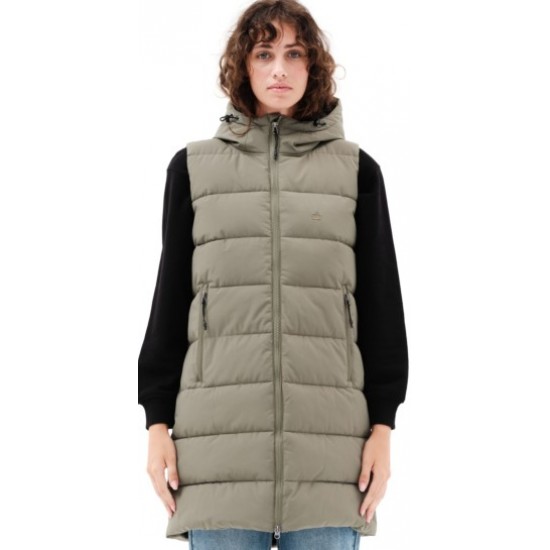 Emerson ΓΥΝΑΙΚΕΙΟ ΜΑΚΡΥ ΑΜΑΝΙΚΟ ΜΠΟΥΦΑΝ PUFFER 232.EW10.93-olive Emerson ΓΥΝΑΙΚΕΙΟ ΜΑΚΡΥ ΑΜΑΝΙΚΟ ΜΠΟΥΦΑΝ PUFFER 232.EW10.93-olive