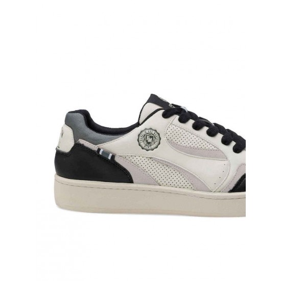 Franklin & Marshall Ανδρικά Sneakers Λευκά FHIG0037S-3543 Franklin & Marshall Ανδρικά Sneakers Λευκά FHIG0037S-3543