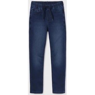Mayoral Παντελόνι τζιν jogger βαμβάκι BCI αγόρι 7527-68 Mayoral Παντελόνι τζιν jogger βαμβάκι BCI αγόρι 7527-68