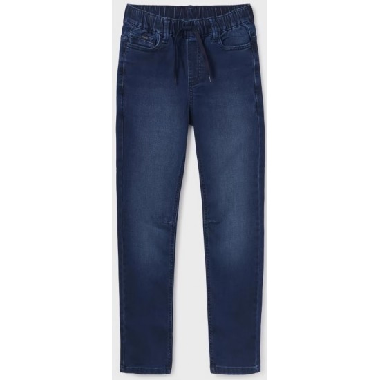 Mayoral Παντελόνι τζιν jogger βαμβάκι BCI αγόρι 7527-68 Mayoral Παντελόνι τζιν jogger βαμβάκι BCI αγόρι 7527-68