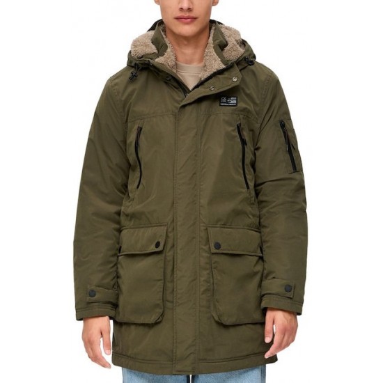 S.Oliver Ανδρικό Χειμωνιάτικο Μπουφάν KHAKI 2133563-7969 S.Oliver Ανδρικό Χειμωνιάτικο Μπουφάν KHAKI 2133563-7969