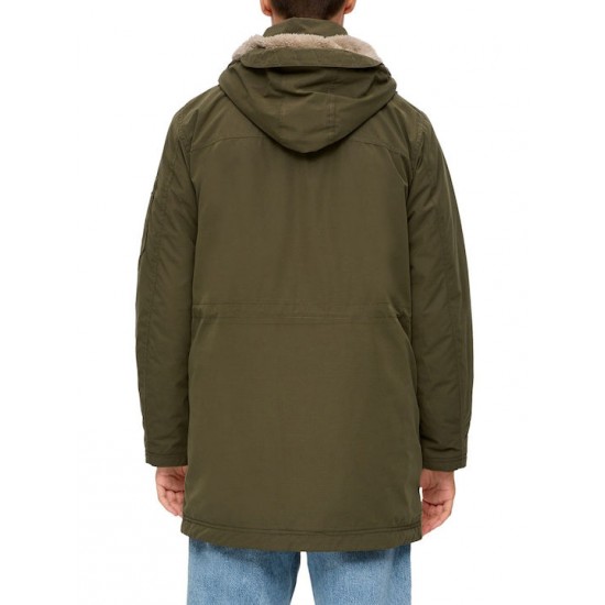 S.Oliver Ανδρικό Χειμωνιάτικο Μπουφάν KHAKI 2133563-7969 S.Oliver Ανδρικό Χειμωνιάτικο Μπουφάν KHAKI 2133563-7969