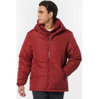 Body Action Ανδρικό Χειμωνιάτικο Μπουφάν Puffer Dark Marroon 073222-08E