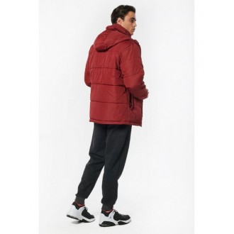 Body Action Ανδρικό Χειμωνιάτικο Μπουφάν Puffer Dark Marroon 073222-08E