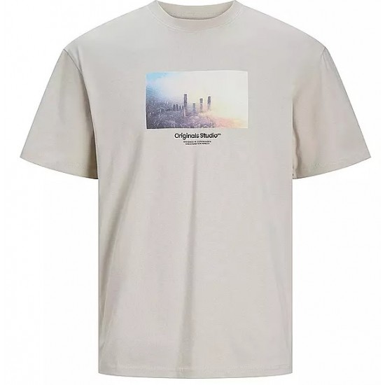 Jack & Jones Παιδικό T-shirt 12253960-moonbeam-loose Jack & Jones Παιδικό T-shirt 12253960-moonbeam-loose