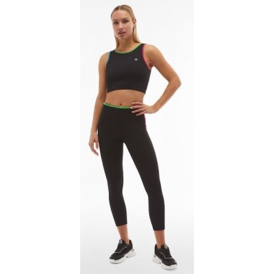Freddy Γυναικείο Αθλητικό Crop Top Αμάνικο Μαύρο S4WSFB6-NTVF Freddy Γυναικείο Αθλητικό Crop Top Αμάνικο Μαύρο S4WSFB6-NTVF