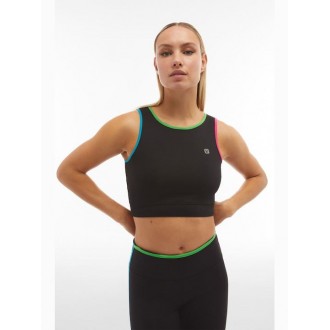 Freddy Γυναικείο Αθλητικό Crop Top Αμάνικο Μαύρο S4WSFB6-NTVF Freddy Γυναικείο Αθλητικό Crop Top Αμάνικο Μαύρο S4WSFB6-NTVF