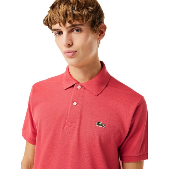 Lacoste Ανδρικό T-shirt Κοντομάνικο Polo Rose L1212-ZV9 Lacoste Ανδρικό T-shirt Κοντομάνικο Polo Rose L1212-ZV9