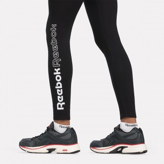 Reebok Γυναικείο Αθλητικό Κολάν Μαύρο 100075404 black/white Reebok Γυναικείο Αθλητικό Κολάν Μαύρο 100075404 black/white