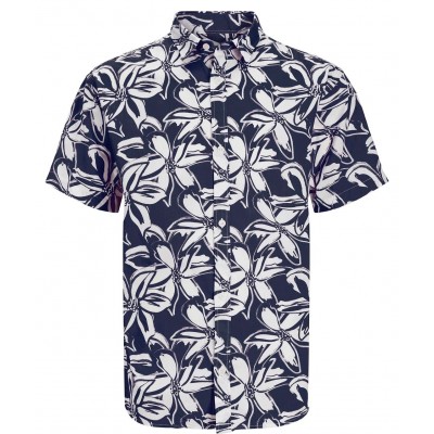 Jack & Jones Παιδικό Πουκάμισο Κοντομάνικο Μπλε Σχέδιο 12253731-navy blazer