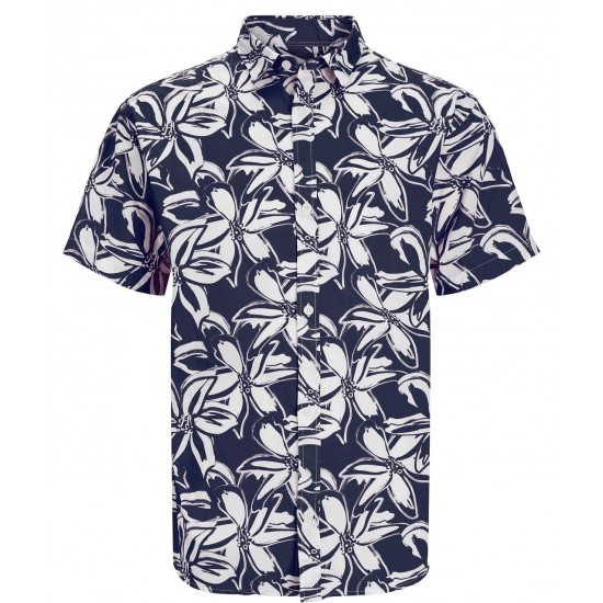 Jack & Jones Παιδικό Πουκάμισο Κοντομάνικο Μπλε Σχέδιο 12253731-navy blazer Jack & Jones Παιδικό Πουκάμισο Κοντομάνικο Μπλε Σχέδιο 12253731-navy blazer
