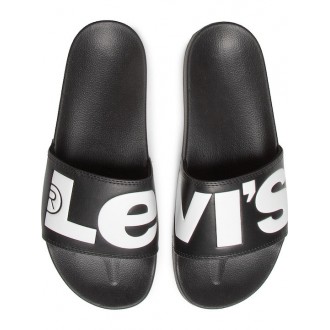 Levi's June L Slides σε Μαύρο Χρώμα 231548 regular black