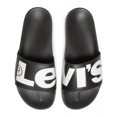 Levi's June L Slides σε Μαύρο Χρώμα 231548 regular black