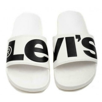 Levi's June L Slides σε Λευκό Χρώμα 231548-794-51 regular white