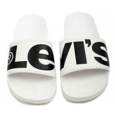 Levi's June L Slides σε Λευκό Χρώμα 231548-794-51 regular white