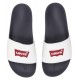 Levi's Ανδρική Παντόφλα Λευκό-Μπλέ 235642-794-51 regular white Levi's Ανδρική Παντόφλα Λευκό-Μπλέ 235642-794-51 regular white