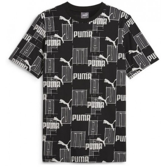 Puma Ανδρικό T-shirt Κοντομάνικο Μαύρο 678982-01