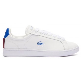 Lacoste Carnaby Pro Ανδρικά Sneakers White-Blue 747SMA0043080