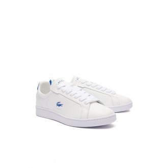 Lacoste Carnaby Pro Ανδρικά Sneakers White-Blue 747SMA0043080 Lacoste Carnaby Pro Ανδρικά Sneakers White-Blue 747SMA0043080