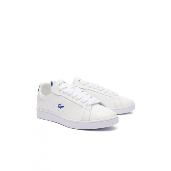 Lacoste Carnaby Pro Ανδρικά Sneakers White-Blue 747SMA0043080 Lacoste Carnaby Pro Ανδρικά Sneakers White-Blue 747SMA0043080