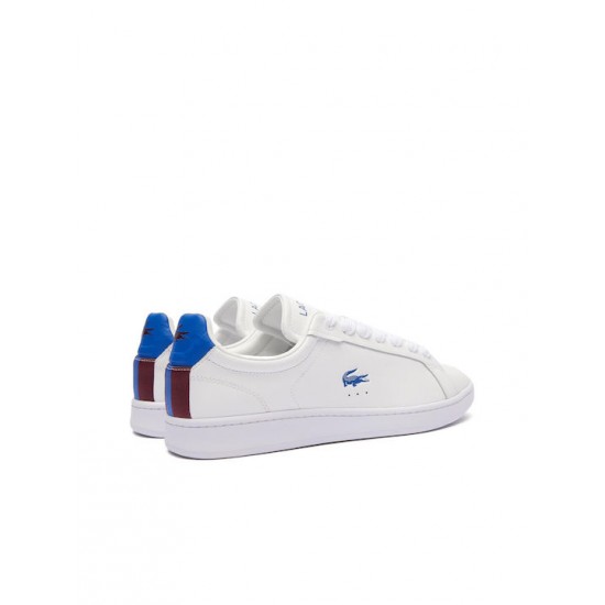 Lacoste Carnaby Pro Ανδρικά Sneakers White-Blue 747SMA0043080 Lacoste Carnaby Pro Ανδρικά Sneakers White-Blue 747SMA0043080