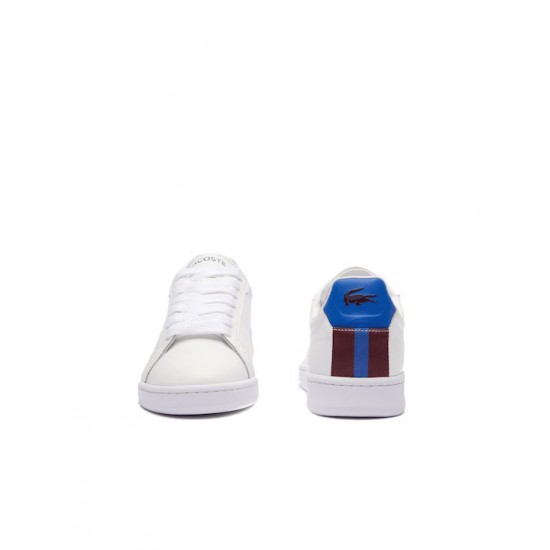 Lacoste Carnaby Pro Ανδρικά Sneakers White-Blue 747SMA0043080 Lacoste Carnaby Pro Ανδρικά Sneakers White-Blue 747SMA0043080