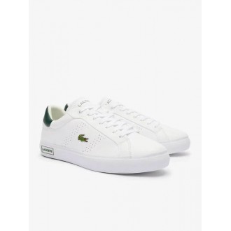 Lacoste Powercourt 2.0 Ανδρικά Sneakers 747SMA01101R5 white/dk grn Lacoste Powercourt 2.0 Ανδρικά Sneakers 747SMA01101R5 white/dk grn