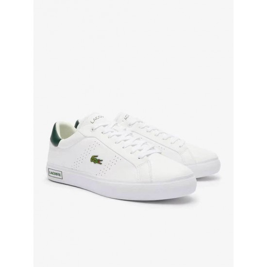Lacoste Powercourt 2.0 Ανδρικά Sneakers 747SMA01101R5 white/dk grn Lacoste Powercourt 2.0 Ανδρικά Sneakers 747SMA01101R5 white/dk grn