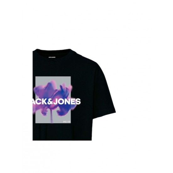 Jack & Jones Παιδικό T-shirt Μαύρο 12256927 black Jack & Jones Παιδικό T-shirt Μαύρο 12256927 black