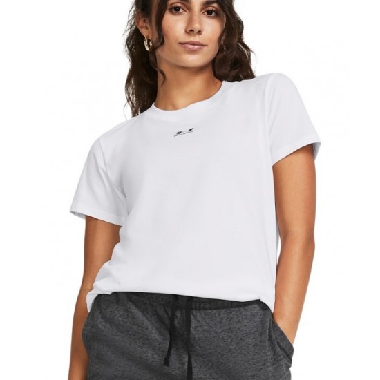 Under Armour Γυναικείο Αθλητικό T-shirt Λευκό 1383648-100 Under Armour Γυναικείο Αθλητικό T-shirt Λευκό 1383648-100